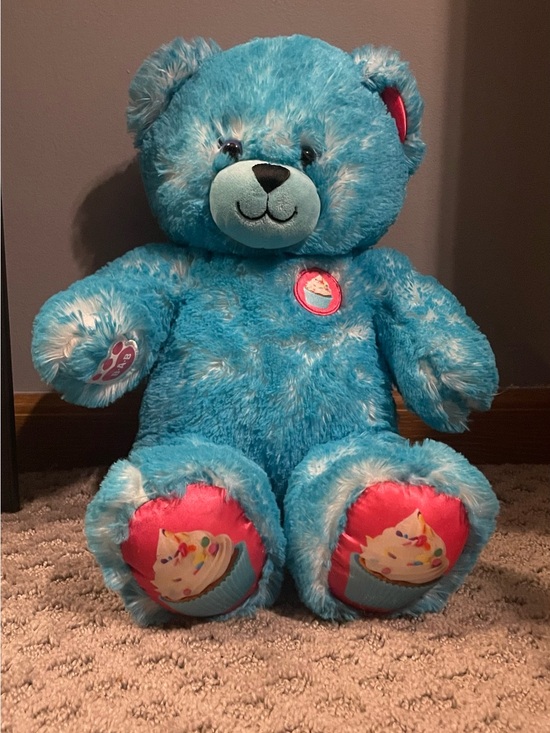 Build-A-Bear Other - Build-A-Bear Blue Cupcake Teddy Bear Plush Stuffed Animal